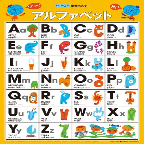 学習ポスター アルファベット 4枚入