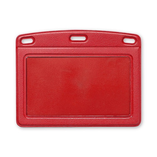 名札用ケース レザー調 ヨコ名刺サイズ 10枚入り