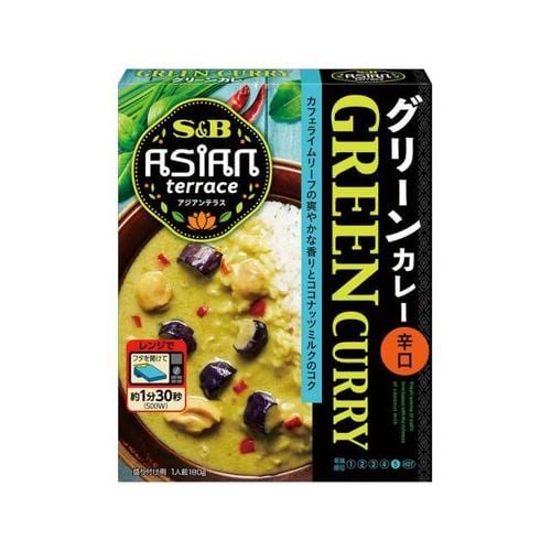 アジアンテラスグリーンカレー辛口 180g x6