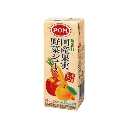 国産果実野菜ジュース 紙 200ml x12