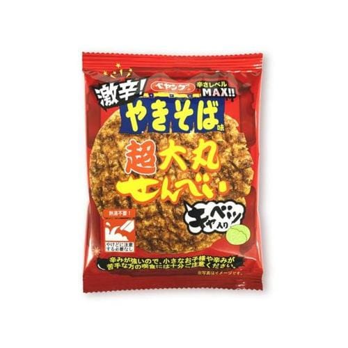ペヤング激辛やきそば超大丸せんべい1枚x16