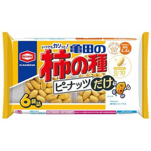 柿の種 ピーナッツだけ 6袋詰 135g x12