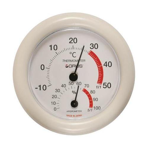 グルス アナログ温湿度計 日本製 GRS