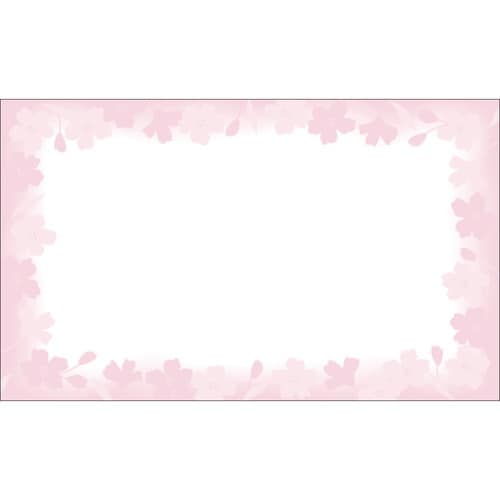 ショーカード 名刺サイズ 花枠 5冊入