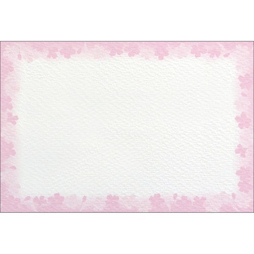 ショーカード はがきサイズ 花枠 5冊入