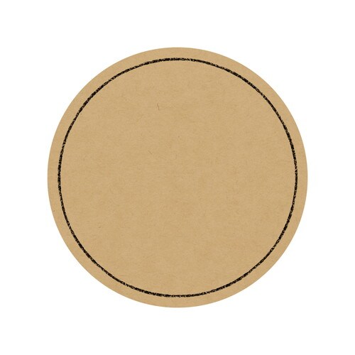 手書きPOP用カード 丸型 フチ クラフト 5冊入