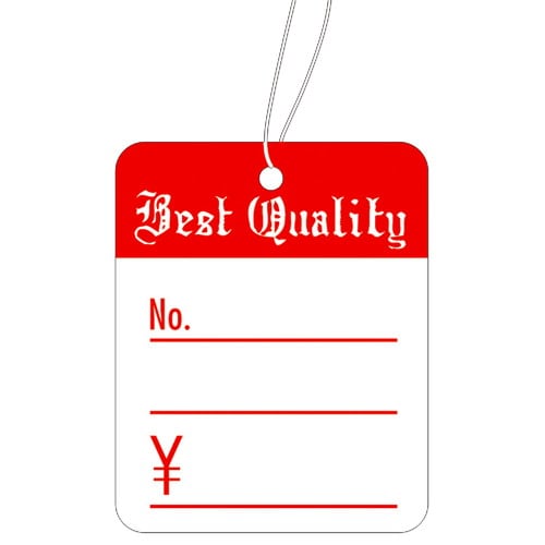 提札 角丸四角型 赤 Best Quality