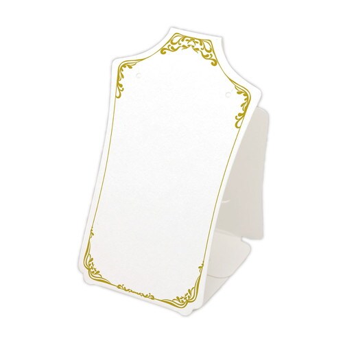 立体ネックレス専用台紙 ホワイト S 5冊入