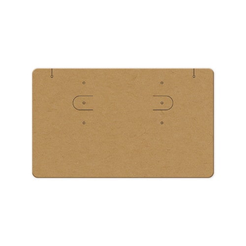 ピアスイヤリングネックレス台紙クラフト名刺5冊入