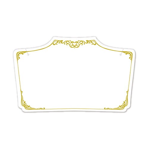 ネックレス専用台紙 ホワイト ワイド 5冊入