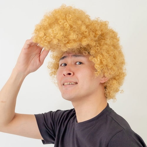 お笑いかつら ミラクルリーゼント ゴールド