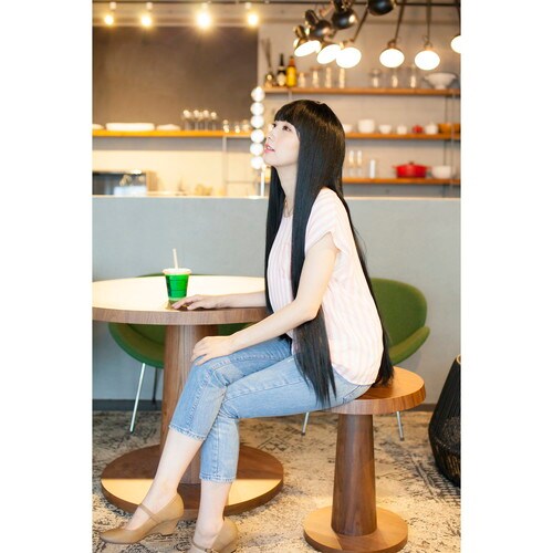 パーティーウィッグ ロングストレートネオブラック