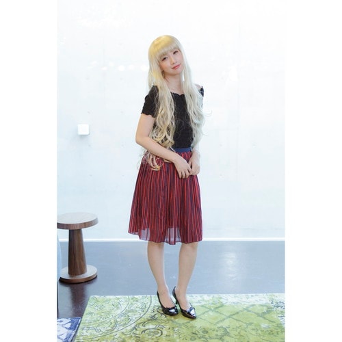 パーティーウィッグ ロングカールネオゴールド