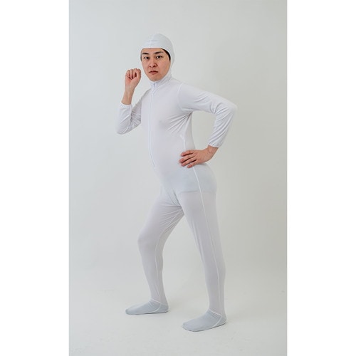 おもしろ着ぐるみ 全身タイツ 白 M