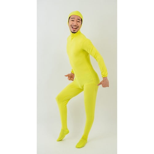 おもしろ着ぐるみ 全身タイツ 黄 L