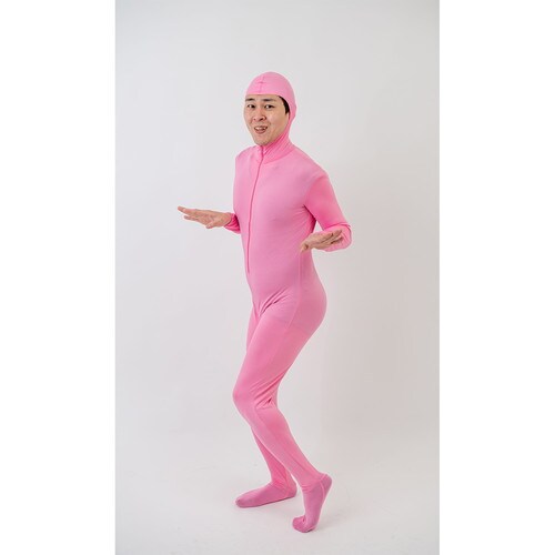 おもしろ着ぐるみ 全身タイツ ピンク L
