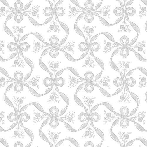 ロール包装紙 フラールリボン銀 半才2P 5本入