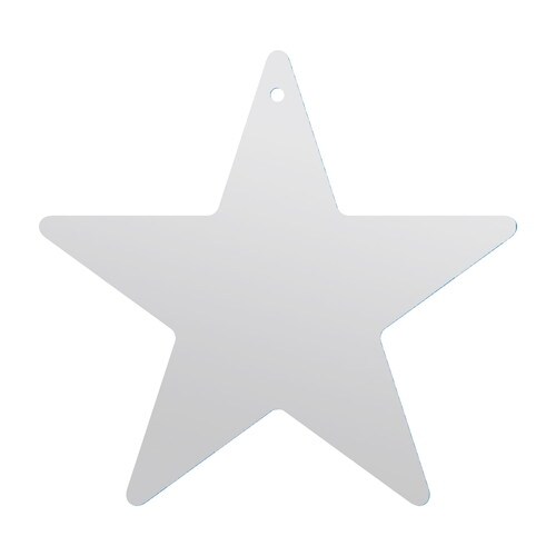 七夕飾り 星型短冊 穴アキ 銀 5冊入