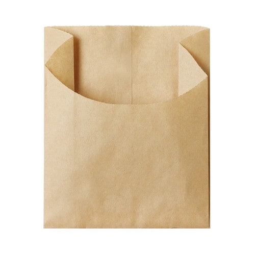 フライドポテト用耐油袋 茶無地