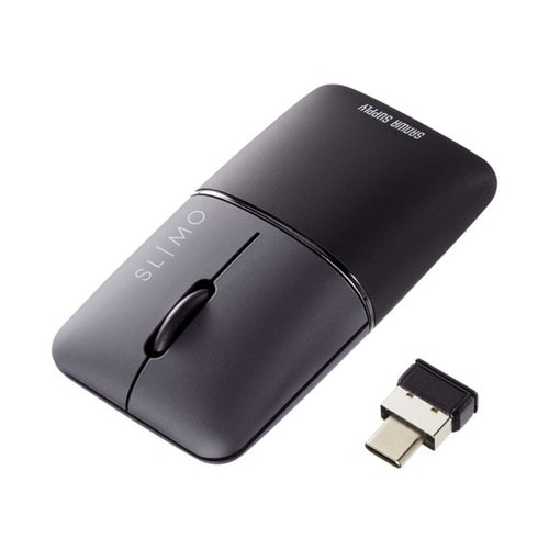 静音ワイヤレスブルーLEDマウス SLIMO