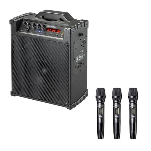 ワイヤレスマイク付き拡声器スピーカー
