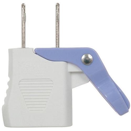 レバー付アダプター2P白