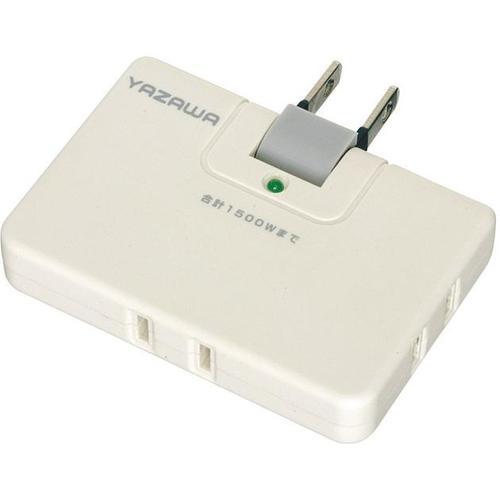 雷サージ付コーナータップ13000V白