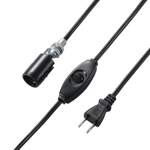 コード付ソケットキーレスソケット黒