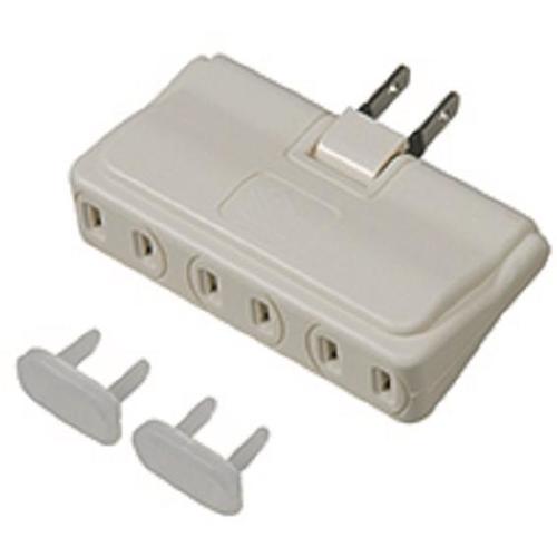 耐トラ付アンダータップ3個口白