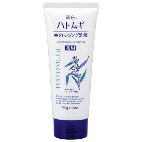麗白 薬用ハトムギWクレンジングフォーム 130G