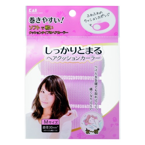 KQ3116しっかりとまるヘアクッションカーラーM