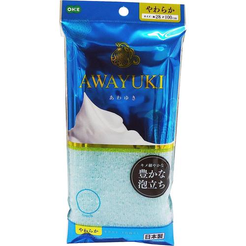 あわゆき ボディタオル やわらか ブルー