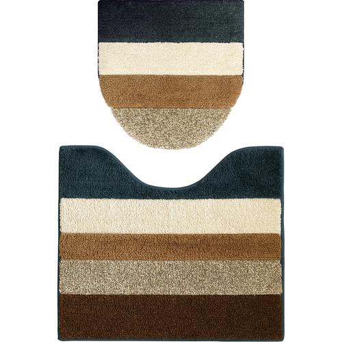 モコンズ トイレ2点セット兼用フタタイプ ネイビー