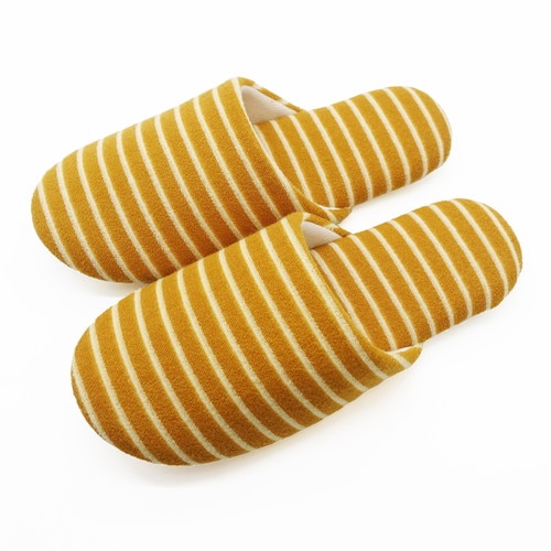 パイルボーダーソフト Mサイズ イエロー 10足