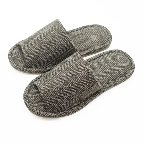 ヘリンボーン外縫い Lサイズ カーキ 10足