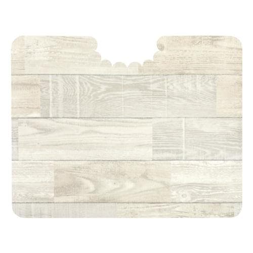 拭けるフロアトイレマットウッドショート