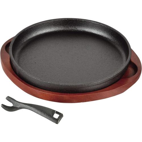 鉄鋳物製 ステーキ皿 丸型 20cm スプラウト