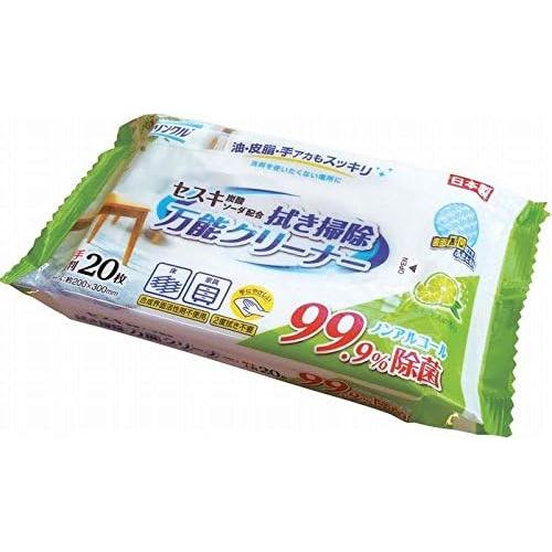 セスキ拭き掃除 万能クリーナー クリンクル20枚入