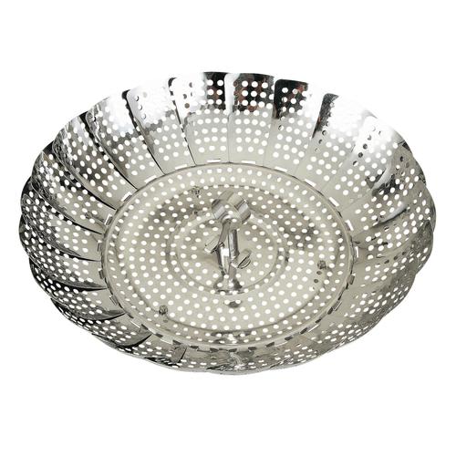 ステンレス大型フリーサイズ蒸し器 18−28cm用