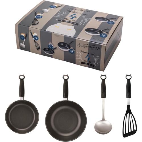 ねこのフライパン 4点セット