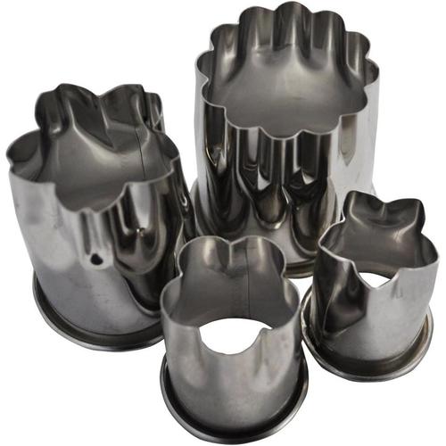 ステンレス 野菜抜き型 花 4個組