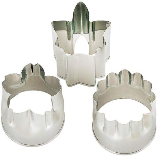 ステンレス 野菜抜き型 花 3個組