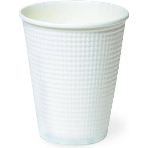 断熱エンボス 紙コップ 白 260ml 50個入
