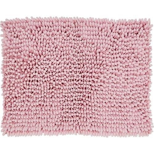 抗菌&ボリューム バスマット ピンク