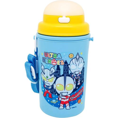 ストロー付き水筒 450ml ウルトラヒーローズ