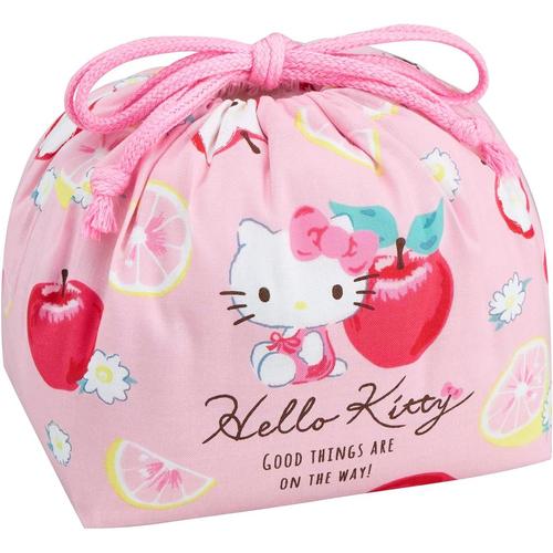 巾着弁当袋 ハローキティ フルーツ