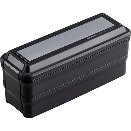 弁当箱 二段 仕切付 メタリックスタイル