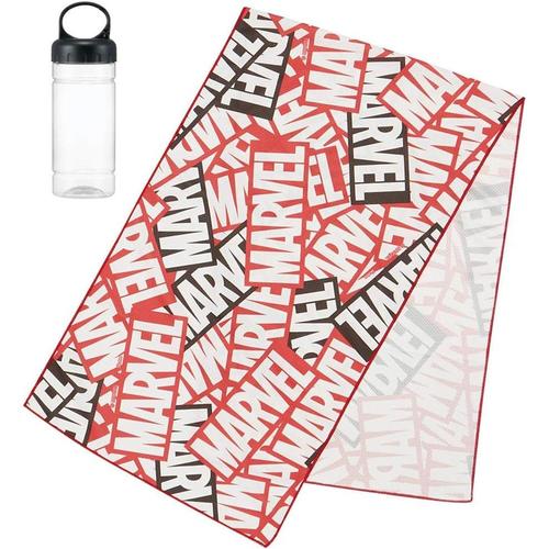 冷却タオル 接触冷感 ケース付き マーベル ロゴ