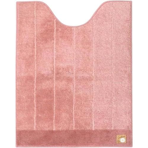 シャンフル トイレマット 胴長ロング ピンク