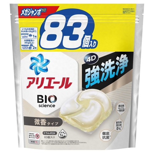 アリエールGB4D微香替メガジャンボ 83個×4